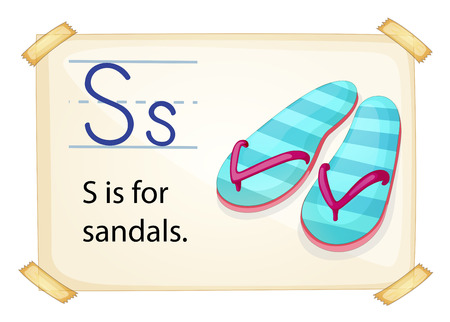 Poster of an alphabet Sのイラスト素材