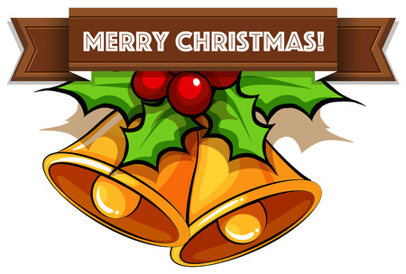 Flashcard of Merry Christmas wishesのイラスト素材