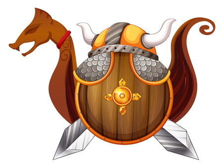 War equipment for the Vikingsのイラスト素材
