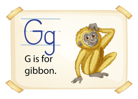 Poster of an alphabet Gのイラスト素材