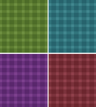 Illustration of different pattern of tartanのイラスト素材