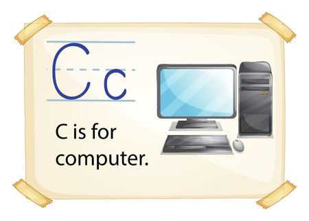 Poster of an alphabet Cのイラスト素材
