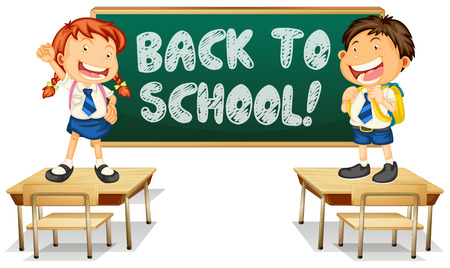 Illustration of back to school signのイラスト素材
