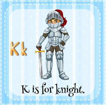 A letter K which stands for knightのイラスト素材