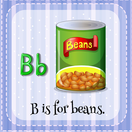Illustration of an alphabet B is for beansのイラスト素材