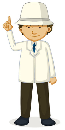 Illustration of a close up umpireのイラスト素材