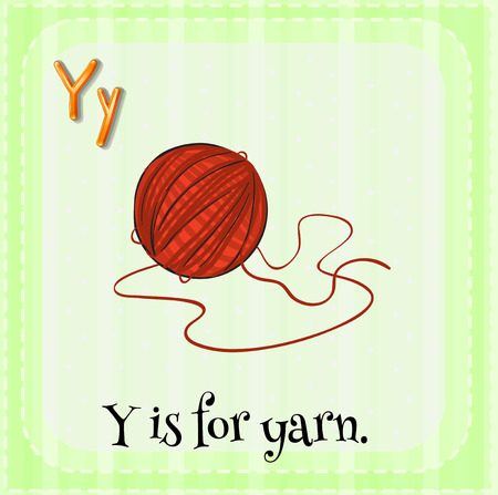A letter Y for yarnのイラスト素材