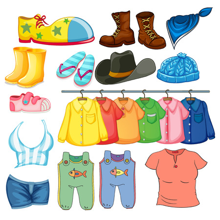 Illustration of different design of lothesのイラスト素材