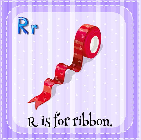 A letter R for ribbonのイラスト素材