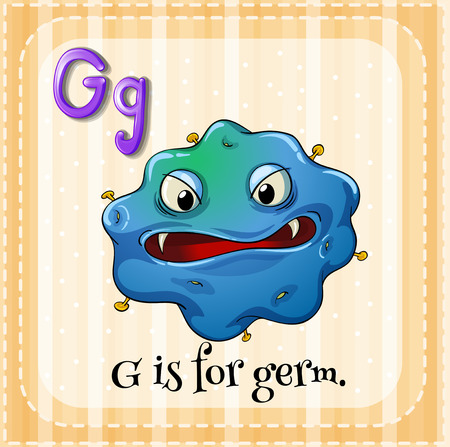 Illustration of an alphabet G is for germのイラスト素材