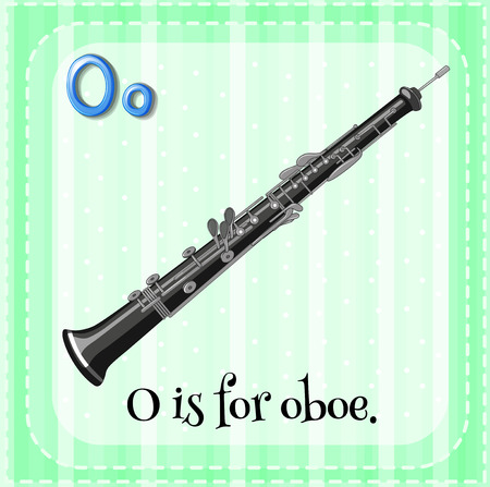 A letter O for oboeのイラスト素材