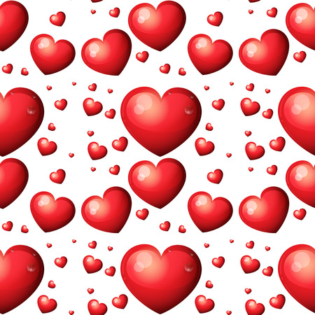 Illustration of a seamless heartのイラスト素材