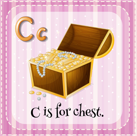 C is for chestのイラスト素材