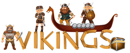 male and female viking signのイラスト素材