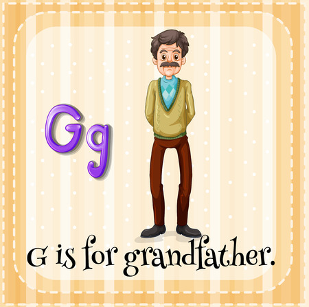 G is for grandfatherのイラスト素材