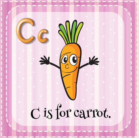 C is for carrotのイラスト素材