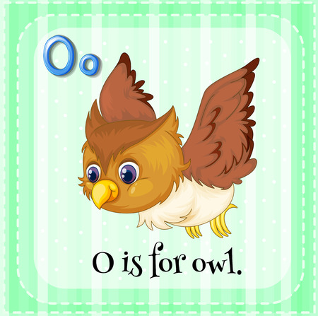 O is for owlのイラスト素材