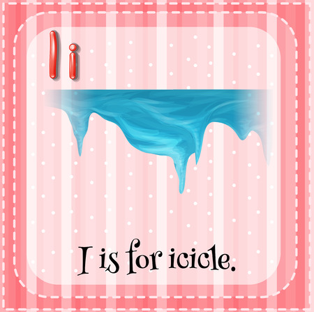 Letter I is for icicleのイラスト素材