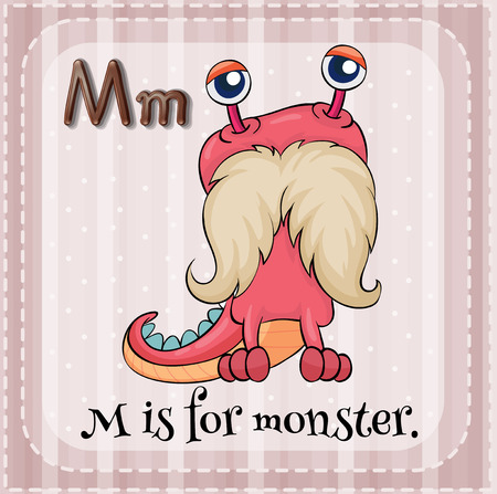 Alphabet M is for monsterのイラスト素材