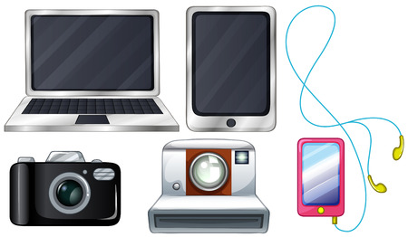 Different modern and trendy devices