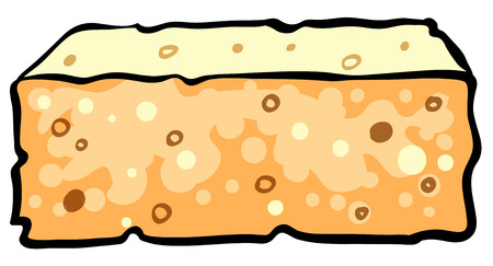 Close up classic design of spongeのイラスト素材