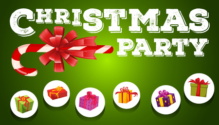 Christmas theme with presents illustrationのイラスト素材