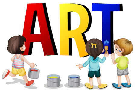 Font design with word art illustrationのイラスト素材