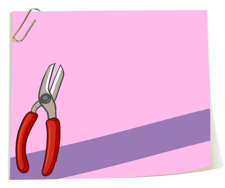 Paper design with scissors  illustrationのイラスト素材