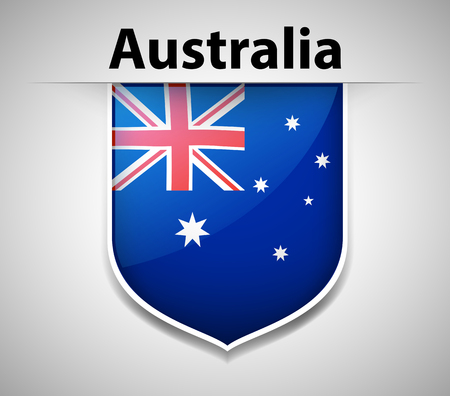 Flag icon design for Australia illustrationのイラスト素材