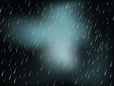 Background with heavy rain at night illustrationのイラスト素材