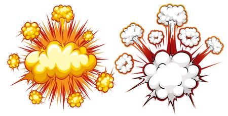 Empty comic speech bubble  illustrationのイラスト素材