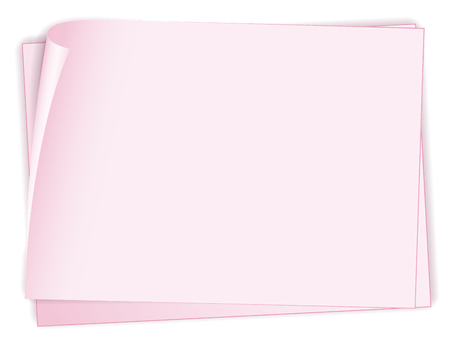 A blank paper note illustrationのイラスト素材