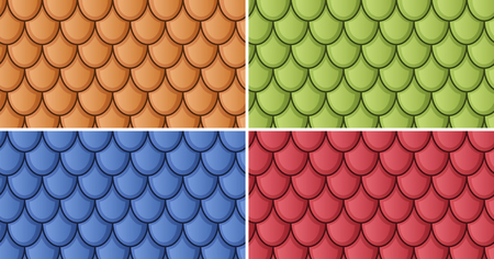 Set of different texture  illustrationのイラスト素材