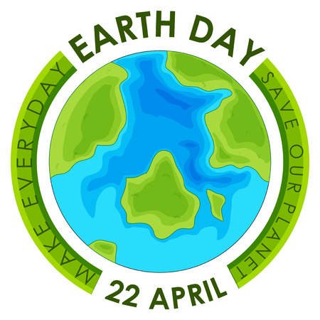Concept earth day poster illustrationのイラスト素材