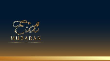 Background design for Muslim festival Eid Mubarak illustrationのイラスト素材