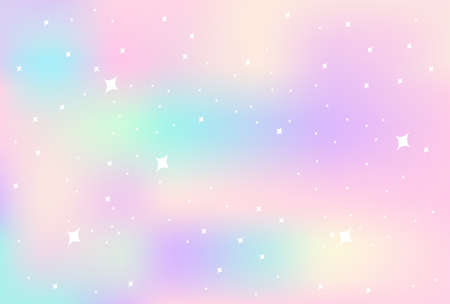 Pastel rainbow blurry background with sparks illustration