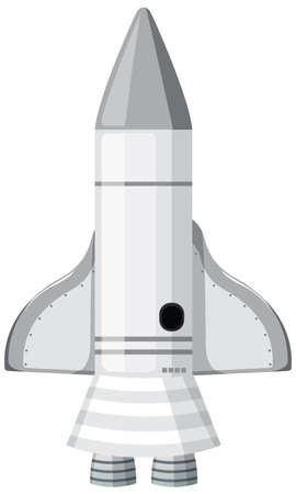 Isolated space rocket cartoon illustrationのイラスト素材