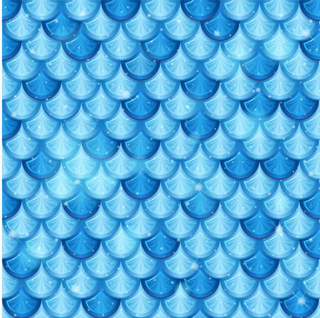 Pearlescent mermaid scales seamless pattern  illustrationのイラスト素材