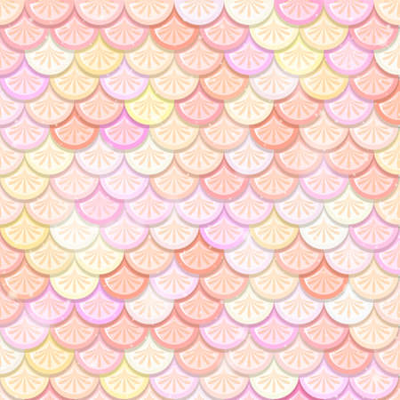 Fantasy mermaid scales seamless pattern  illustrationのイラスト素材