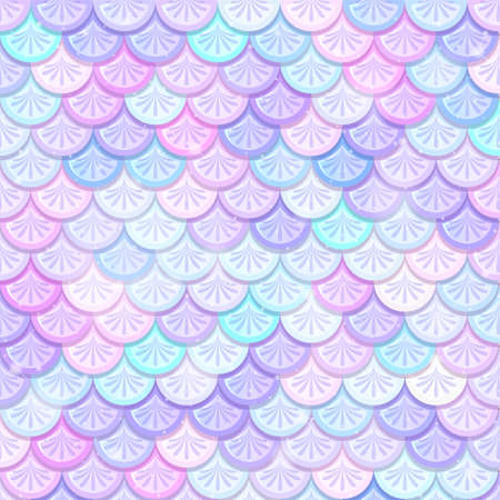 Fantasy mermaid scales seamless pattern  illustrationのイラスト素材