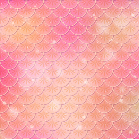 Fish scale seamless pattern background illustrationのイラスト素材