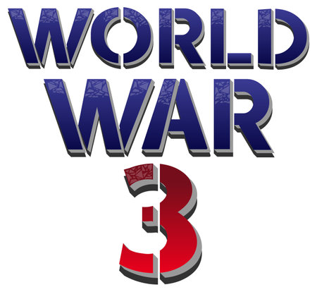 Font design with word world war III illustrationのイラスト素材