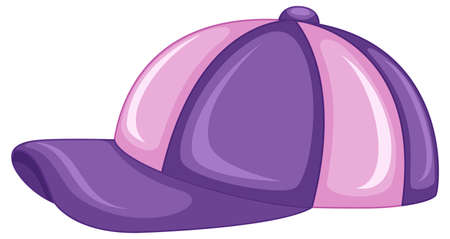 Hat in purple color illustrationのイラスト素材