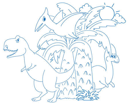 Doodle sketch design set illustrationのイラスト素材