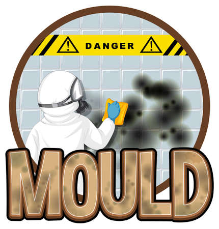 Cute chicken laying eggs illustrationのイラスト素材