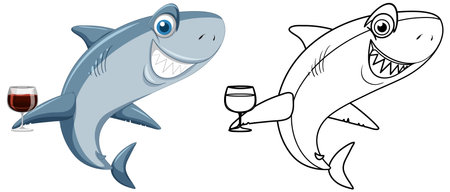 A girl using laptop cartoon illustrationのイラスト素材