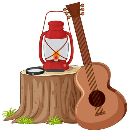 A girl using laptop cartoon illustrationのイラスト素材