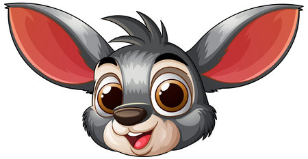 Adorable cartoon animal with big expressive eyesのイラスト素材