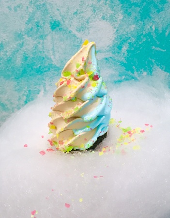 Cotton candy ice cream coneの素材