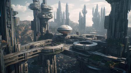 Fantasy alien planetの素材